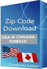 USA & Canada Postal Code Database